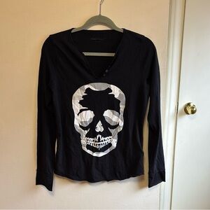 ZADIG & VOLTAIRE-NEW WITH TAGS -  LONG SLEEVE T-SHIRT - SIZE MEDIUM